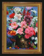 Still Life with Roses by Lilia Anatolionva Dolganova (b. 1964)