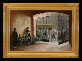 Behind the Gate by Vladimir Yevgenovich Shpakovsky (b. 1950)