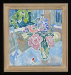 Peonies by Gleb Alexandrovich Savinov (1915–2000)