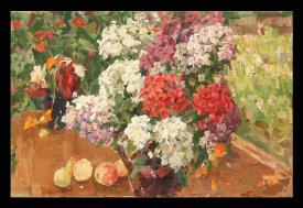 Phlox by Paulina Antonovna Komolova (1916–2008)