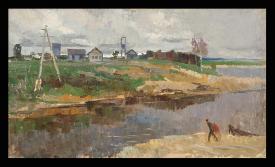At the River by Georgi Andreevich Melekhin (1933–2000)
