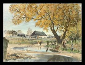 October by Anatoli Alekseevich Nebolsin (1934–2006)