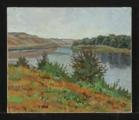 The River Don in the Evening by Yuri Petrovich Dyakov (1929–2008)