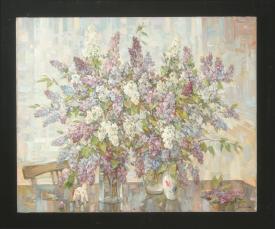 Lilacs by Yuri Pavlovich Novikov (b. 1937)