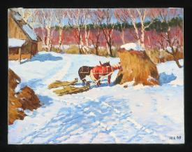 Towards Spring by Yuri Fedorovich Vnodchenko (b. 1927)
