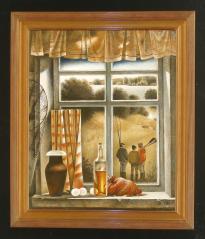 By the Window by Valentin Sergeevich Makhitaryants (b. 1943)