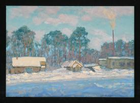 Buildings at the Academic Dacha by Fyodor Pavlovich Sergienko (b. 1920)