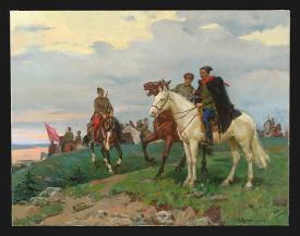 Chapaev (Commander of the Red Army) by Vitali Yakovlevich Shepetovsky (b. 1927)