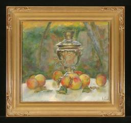 Still Life with Samovar by Alexander Nikolaevich Lavrov (b. 1955)