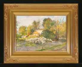 Provincial Cottage by Alexander Pavlovich Poplavsky (b. 1959)