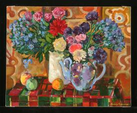 Flowers by Leonid Alekseevich Sokolov (b. 1945)