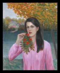 Red Ashberries by Alexander Mikhailovich Kurzanov (b. 1938)