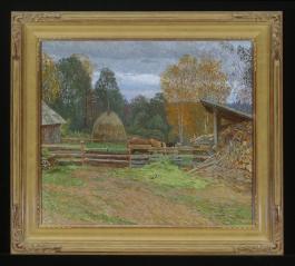 Yard by Yuri Petrovich Sanin (1939–1997)