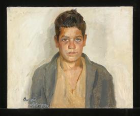 A Shepherd by Andrei Anatolyevich Levitin (b. 1947)