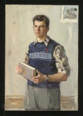 Portrait of a Young Man by Anatoli Alekseevich Nebolsin (1934–2006)