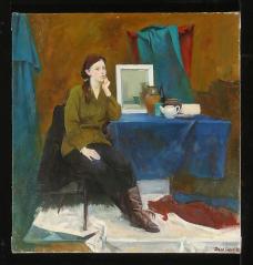 At the Table by Lilia Anatolionva Dolganova (b. 1964)