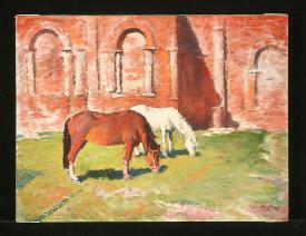 At the Old Church by Yuri Fedorovich Vnodchenko (b. 1927)