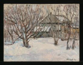 Winter Day by Fyodor Pavlovich Zvonarev (1929–2000)