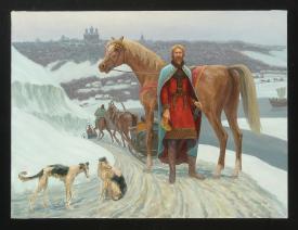 Prince Yaropolk Rostislavovich (Voronezh 1177) by Alexander Mikhailovich Kurzanov (b. 1938)