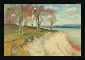 Trees on the Shore by Vladimir Yevgenovich Shpakovsky (b. 1950)