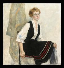Portrait of an Aging Woman by Nadezhda G. Lozhkina (b. 1964)