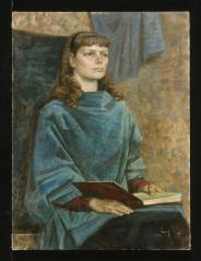 Girl with a Book by D. V. Laktionov