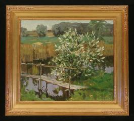 Flowering Cherry Tree by Edouard Panteleimonovich Efanov (b. 1938)