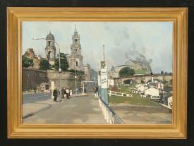 Cityscape of Dresden, Germany by Vladimir Simonovich Pyesikov (b. 1939)