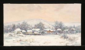 Winter. Deep Snow by Alexander Pavlovich Poplavsky (b. 1959)