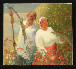 Lovers by Viktor Andreevich Donskoi (b. 1945)