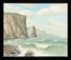 Cloudy Day by Anatoli Alekseevich Nebolsin (1934–2006)