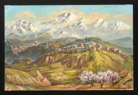 Spring in the Mountains by Khairullah Magomedovich Kurbanov (b. 1936)