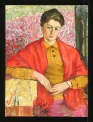 In Red by Nikolai Alekseevich Trunov (b. 1924)