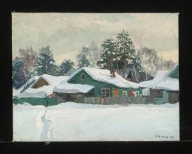 The Village Zameteinaya by Igor Borisovich Belousov (b. 1950)
