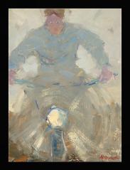 Motorcyclist by Mikhail Feodorovich Frolov (1922–1990s)