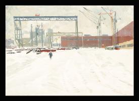 Cranes by Ivan Vasilievich Kolesnikov (1923–1999)