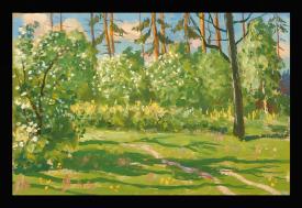In the Wood by Vasili Andreevich Smagin (1921–1987)