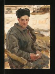 Collective Farm Worker by Vasili Kuzmich Komolov (1918–1985)