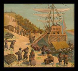 Building the Fleet by Viktor Andreevich Donskoi (b. 1945)