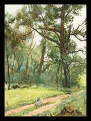 Oaks by Viktor Vasilievich Vorobev (b. 1925)