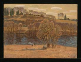 A Landscape with a River by Igor Borisovich Belousov (b. 1950)