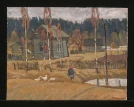 Rural Landscape by Igor Borisovich Belousov (b. 1950)