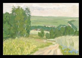 Seletsk Fields by Yevgeni Alexandrovich Kozhevnikov (b. 1939)