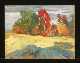 Autumn Motive by Yuri Petrovich Sanin (1939–1997)