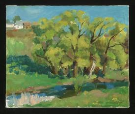 First Greenery by Sergei Petrovich Gulevsky (b. 1954)