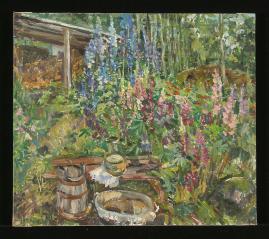 Garden Corner by Natalia Vasilievna Suvorova (b. 1941)