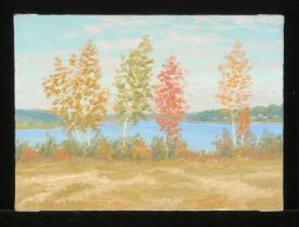 September by Alexander Mikhailovich Kurzanov (b. 1938)