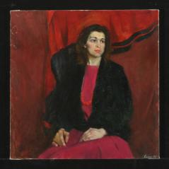 Portrait in Red by Nikolai P. Esin (b. 1960)