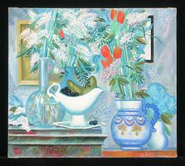 Flowers by Nikita Petrovich Fomin (b. 1949)