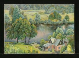 On the River Voronezh by Gennadi Grigorevich Grishchenko (b. 1940)